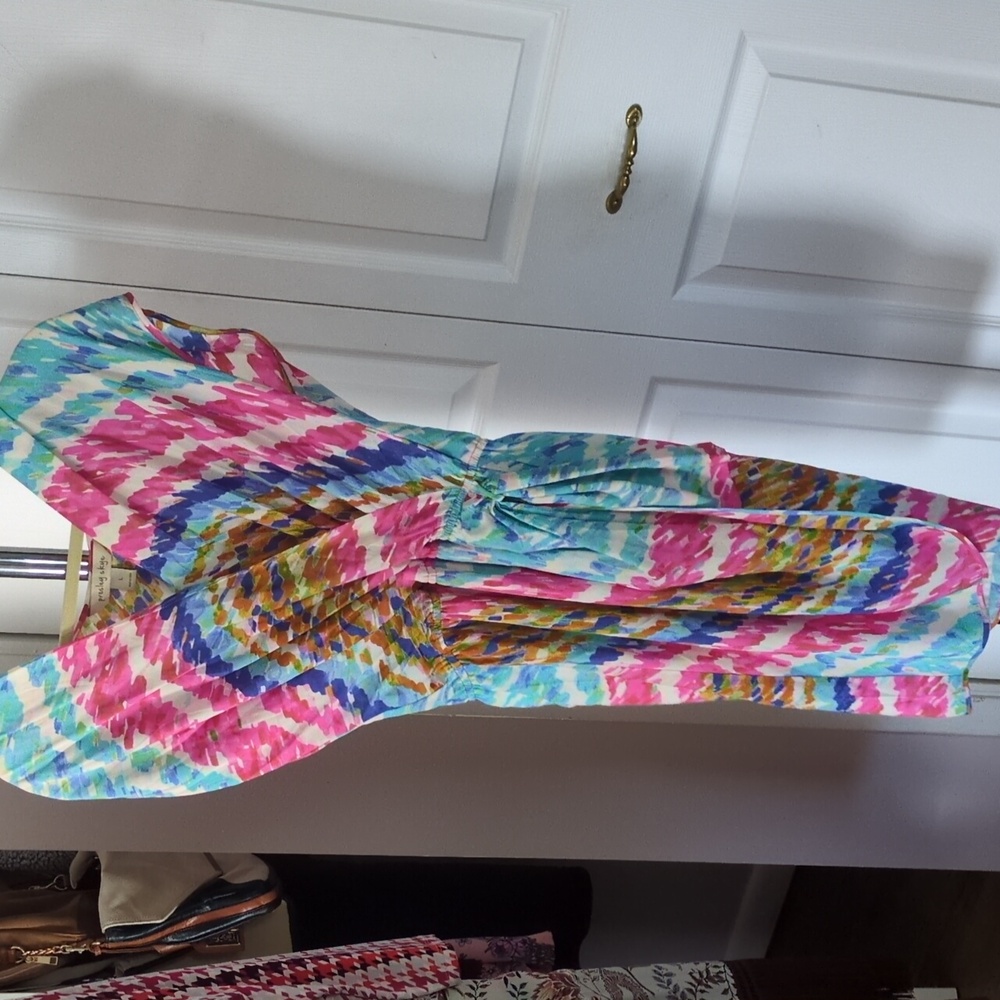 Colorful Abstract Print Dress